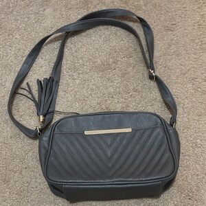 Elegant Black Leather Crossbody Bag